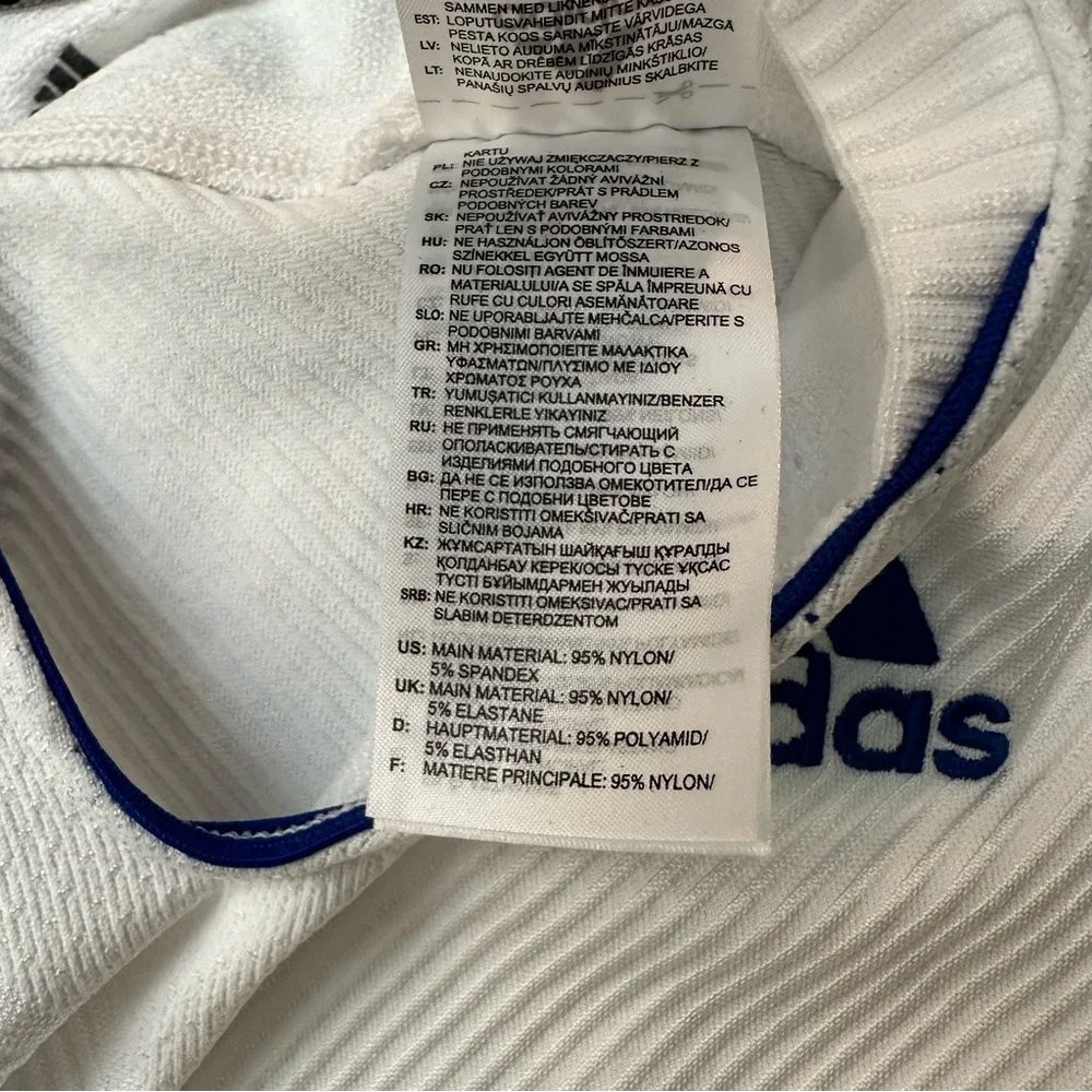 Adidas Techfit Primeknit Football Jersey Men’s Sz L White Compression Top